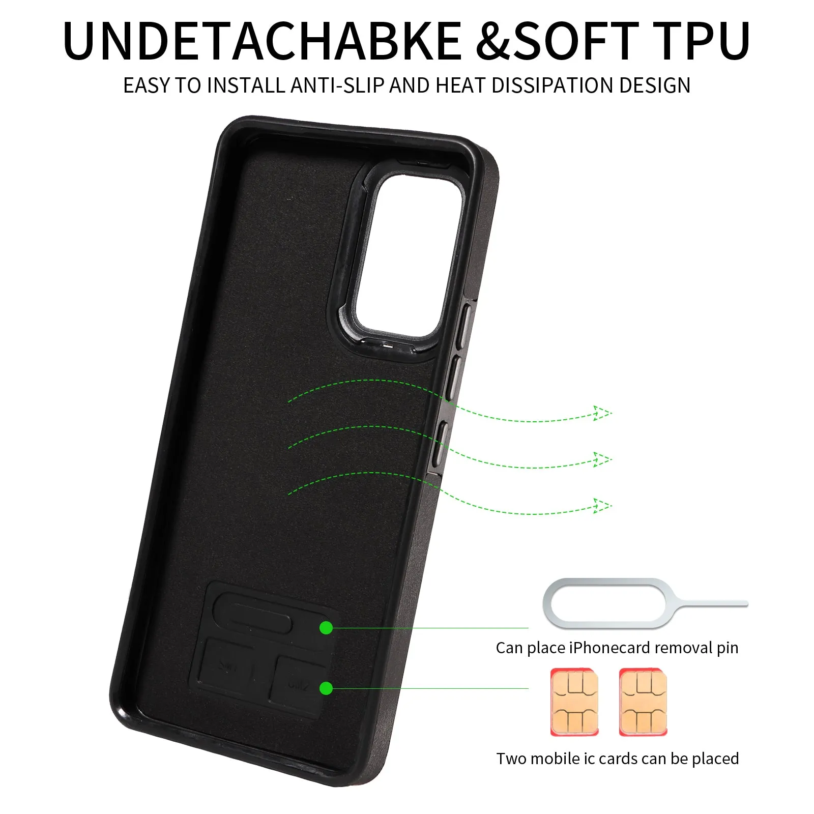 001 For Samsung Galaxy A33 5G PU Leather TPU Card Holder Phone Cover Ring Kickstand Anti-scratch Case