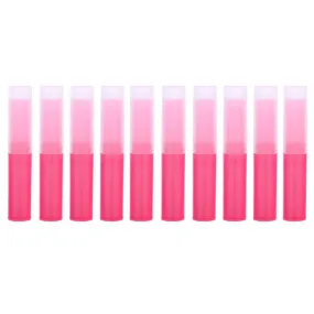 10Pcs Empty Lipstick Tubes Lip Balm Containers DIY Makeup Tools Red