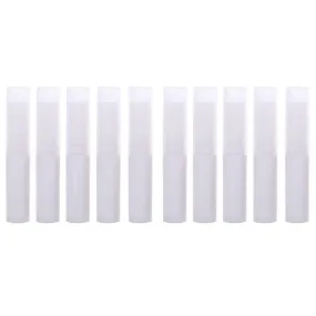 10Pcs Empty Lipstick Tubes Lip Balm Containers DIY Makeup Tools White