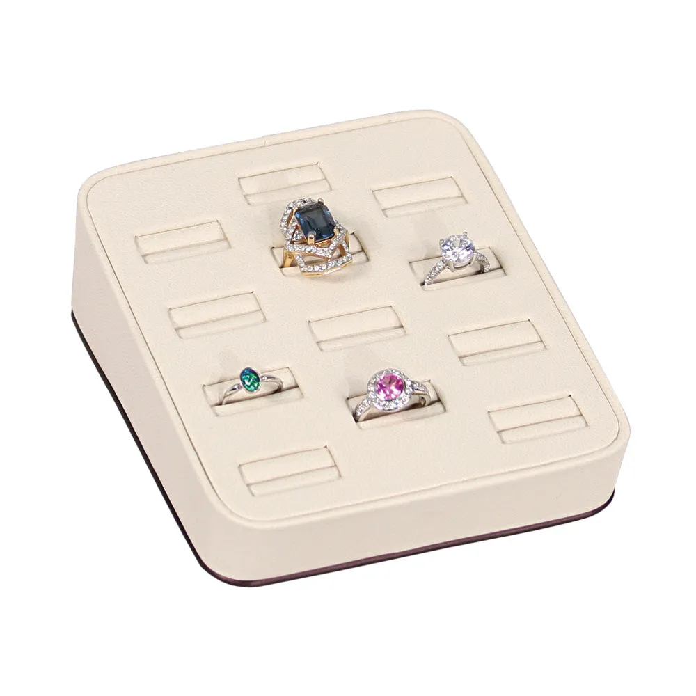 12-Slot Angled Ring Bar Displays, 5" L x 5.75" W