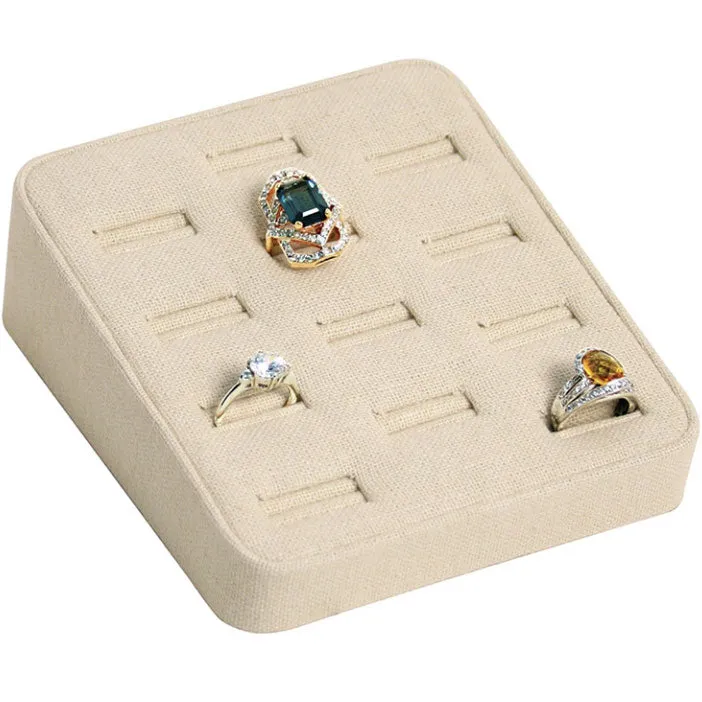 12-Slot Angled Ring Bar Displays, 5" L x 5.75" W