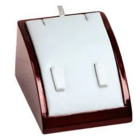 2-Ring   Pendant Combination Displays in Pearl & Mahogany, 3" L x 3.5" W