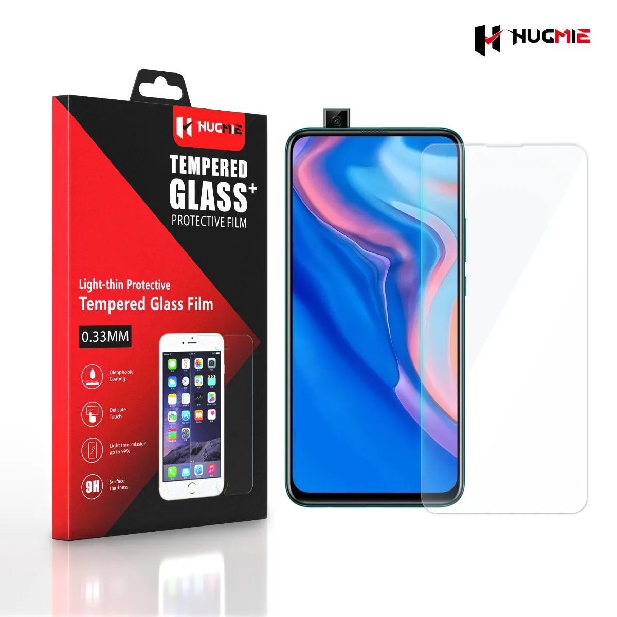 2x Hugmie® Huawei P Smart Z Tempered Glass Screen Protector