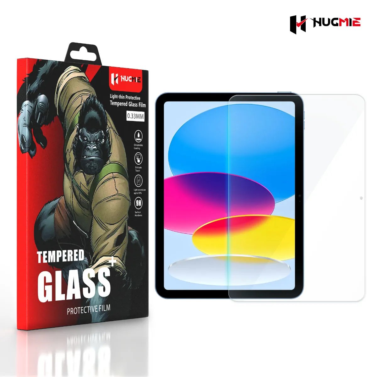 2x Hugmie® iPad 10th Gen Tempered Glass Screen Protector
