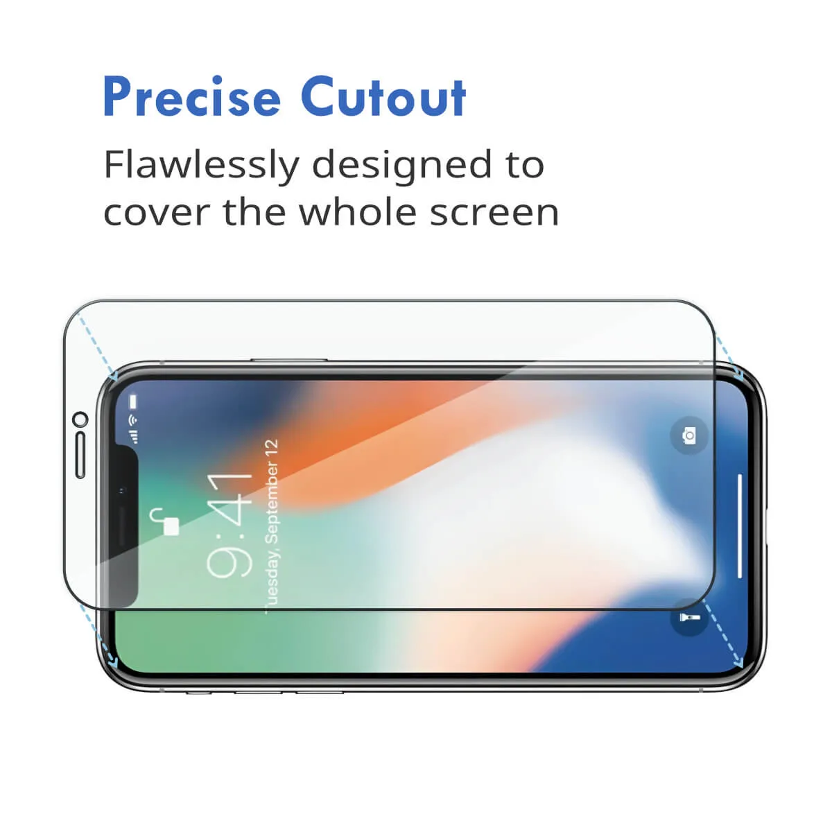 2x Hugmie® iPhone 11 Pro/X/XS Full Coverage Screen Protector