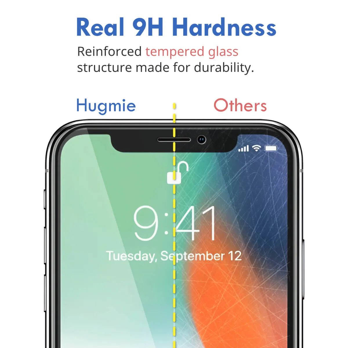 2x Hugmie® iPhone 12 Mini Full Coverage Screen Protector