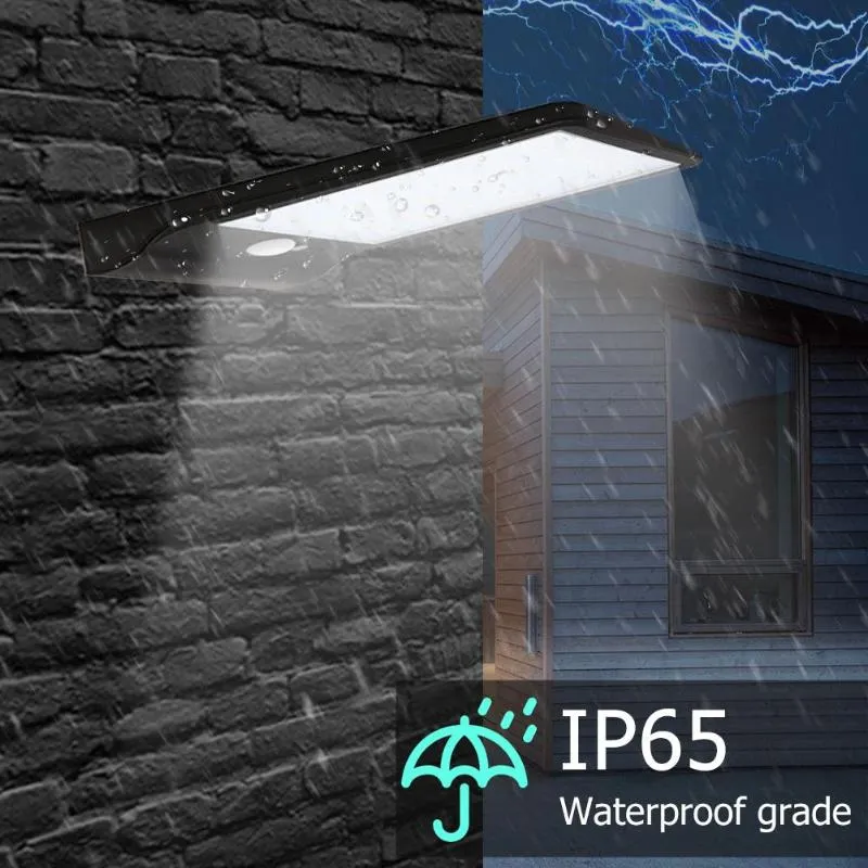 36/48 LED Solar Power Motion Sensor Wall Light Outdoor Environmental Protection Energy Conservation Waterproof Yard Street Lamp