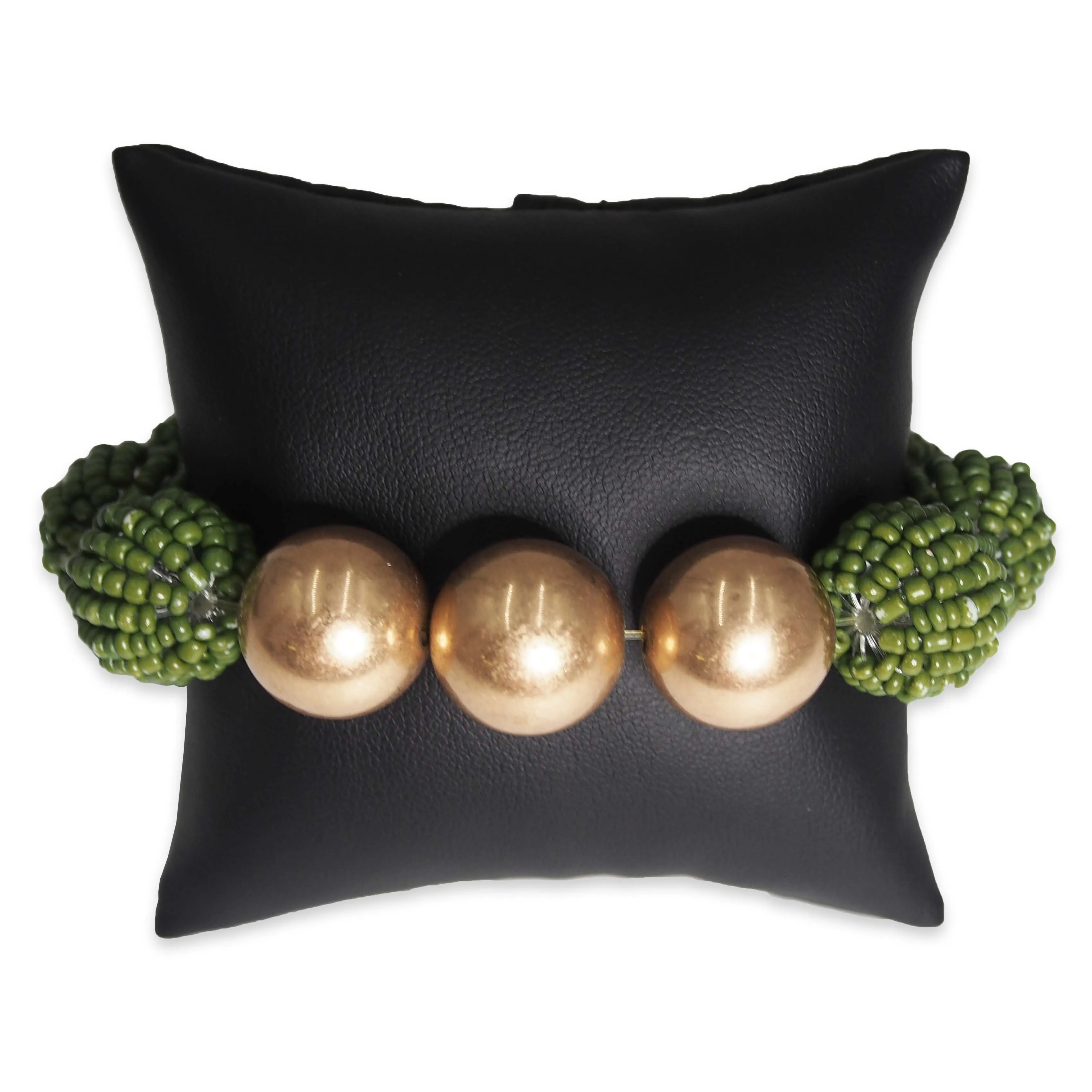 3" Black Leatherette Pillow Displays