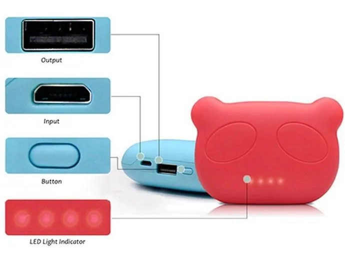 4,000mAh Panda/Toroto Powerbank