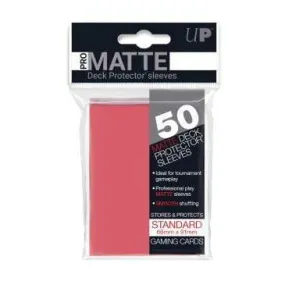 50ct Pro-Matte Fuchsia Standard Deck Protectors