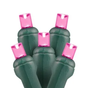 5mm LED Christmas Lights 35L Pink