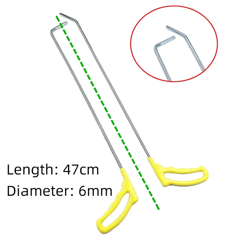 8PCS Rods Tools Hail Repair Kit Stainless Steel Paintless Dent