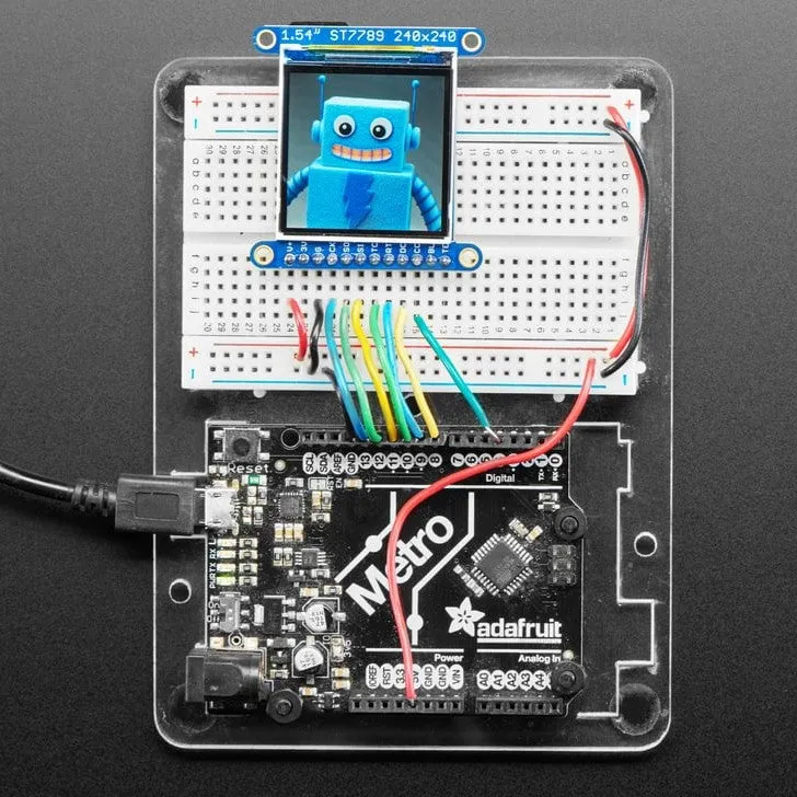Adafruit 1.54" 240x240 Wide Angle TFT LCD Display with MicroSD - ST7789 with EYESPI Connector