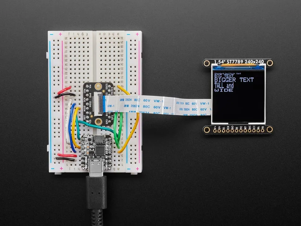 Adafruit 1.54" 240x240 Wide Angle TFT LCD Display with MicroSD - ST7789 with EYESPI Connector