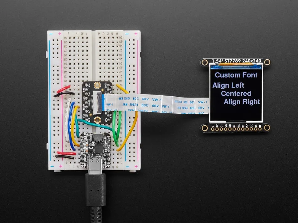 Adafruit 1.54" 240x240 Wide Angle TFT LCD Display with MicroSD - ST7789 with EYESPI Connector