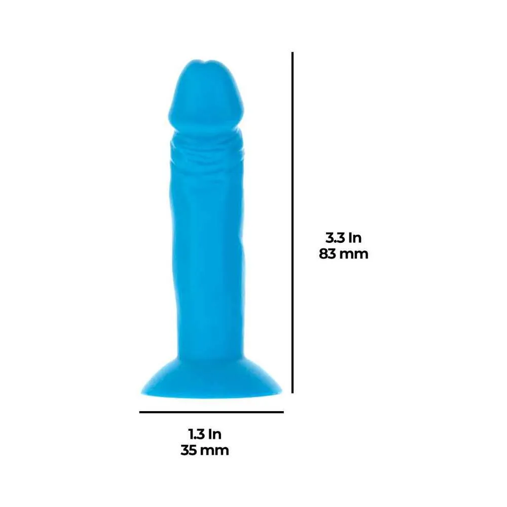 Addiction Silly Willy 3.3 in. Silicone Dildo 12-Piece Assorted Color Fishbowl Display