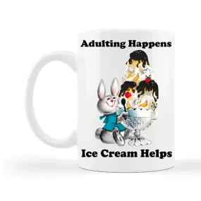 Adulting Happens Ice Cream Mug