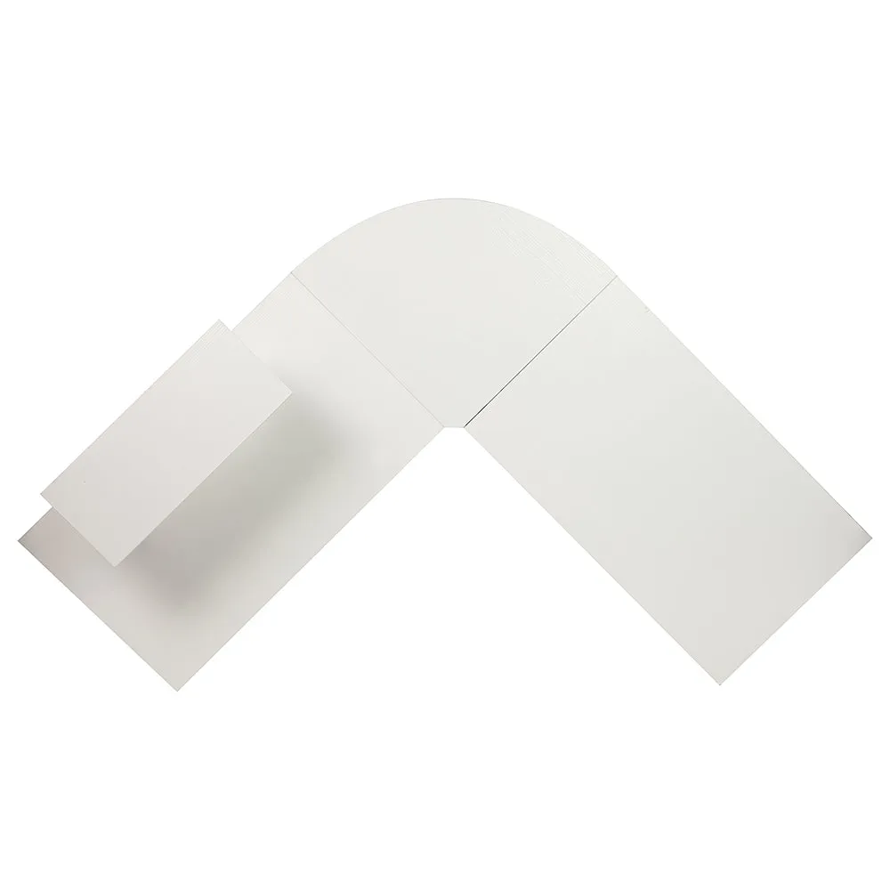 Alamont Home - Ginny L Contemporary Laminate  Home Office Desk - White/Black