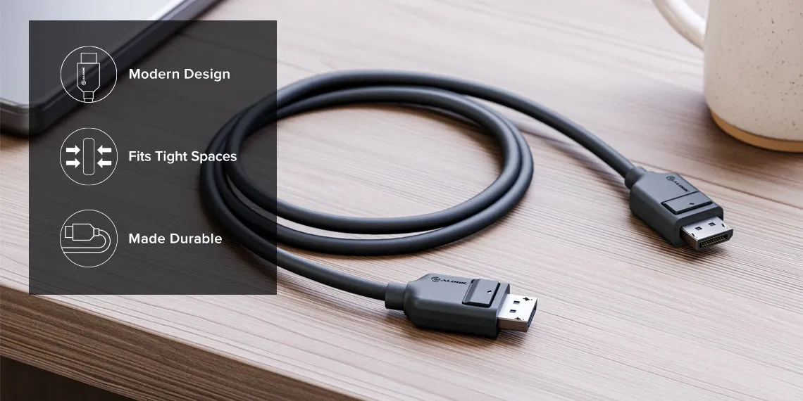 Alogic - DisplayPort Male to DisplayPort Male Cable 3ft 4K Ultra Elements - Black