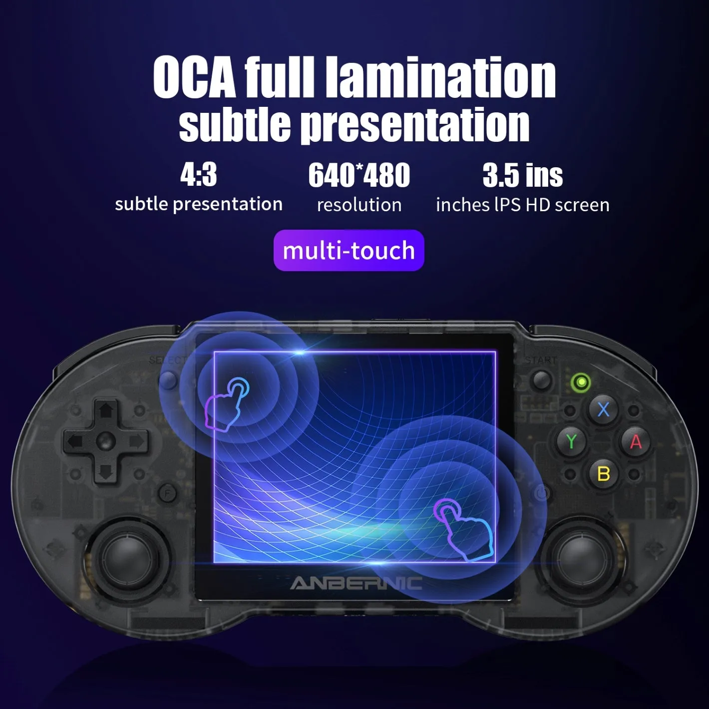 Anbernic RG353P: 3.5" Touch Screen, Quad core CPU, SNES Inspired Console