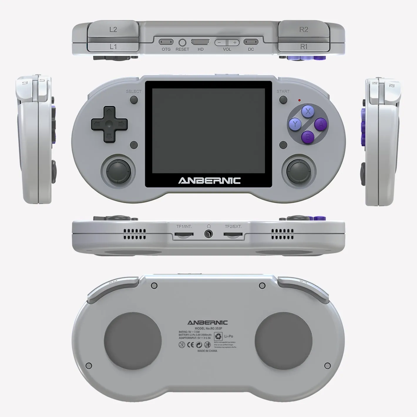 Anbernic RG353P: 3.5" Touch Screen, Quad core CPU, SNES Inspired Console