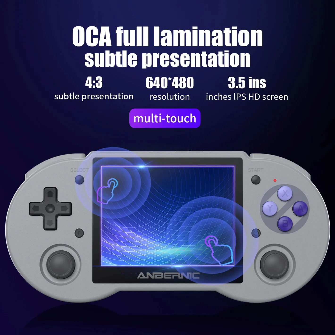 Anbernic RG353P: 3.5" Touch Screen, Quad core CPU, SNES Inspired Console