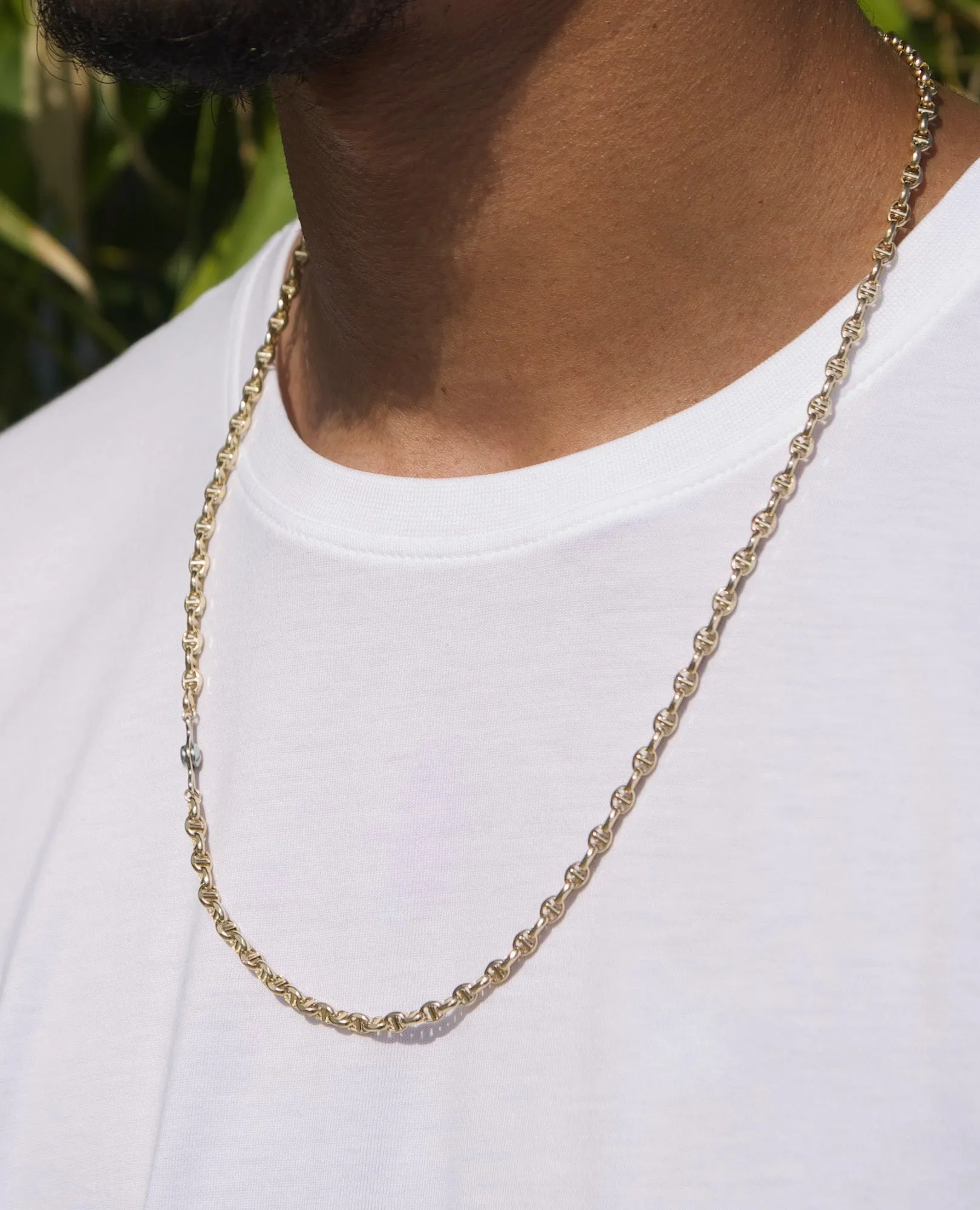 ANCHOR CHAIN SOLID in Gold
