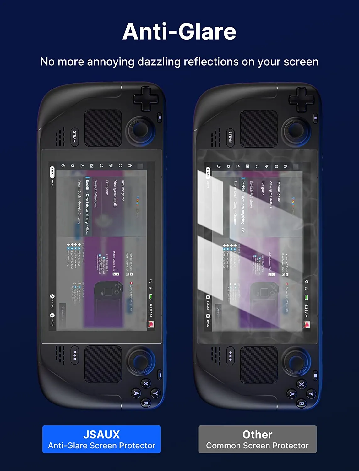 Anti-Glare Screen Protector for Steam Deck