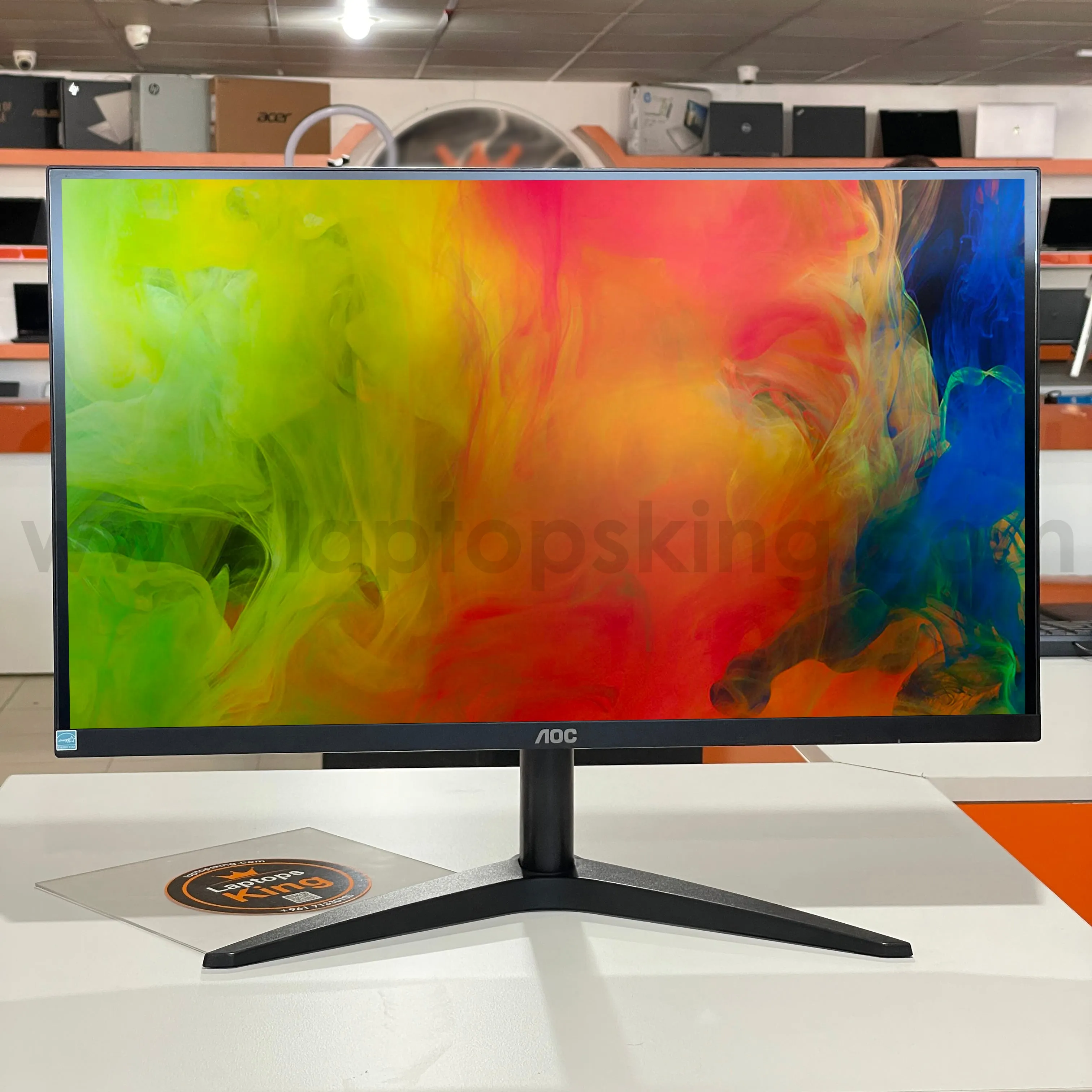 AOC 24B1 24" FHD 3-Sided Slim Bezels Monitor (Used Very Clean)