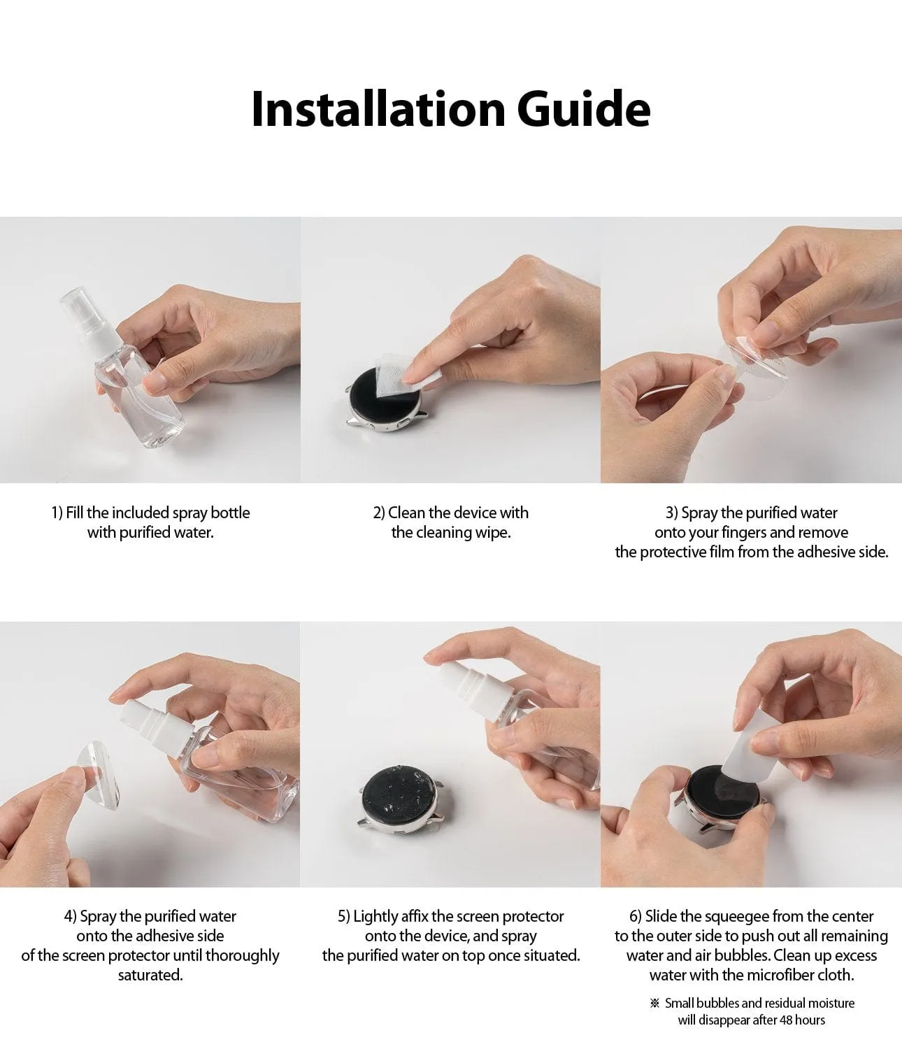 Apple Watch 9/8/7 (41mm) & 4/5/6/SE (40mm) Screen Protector By Ringke