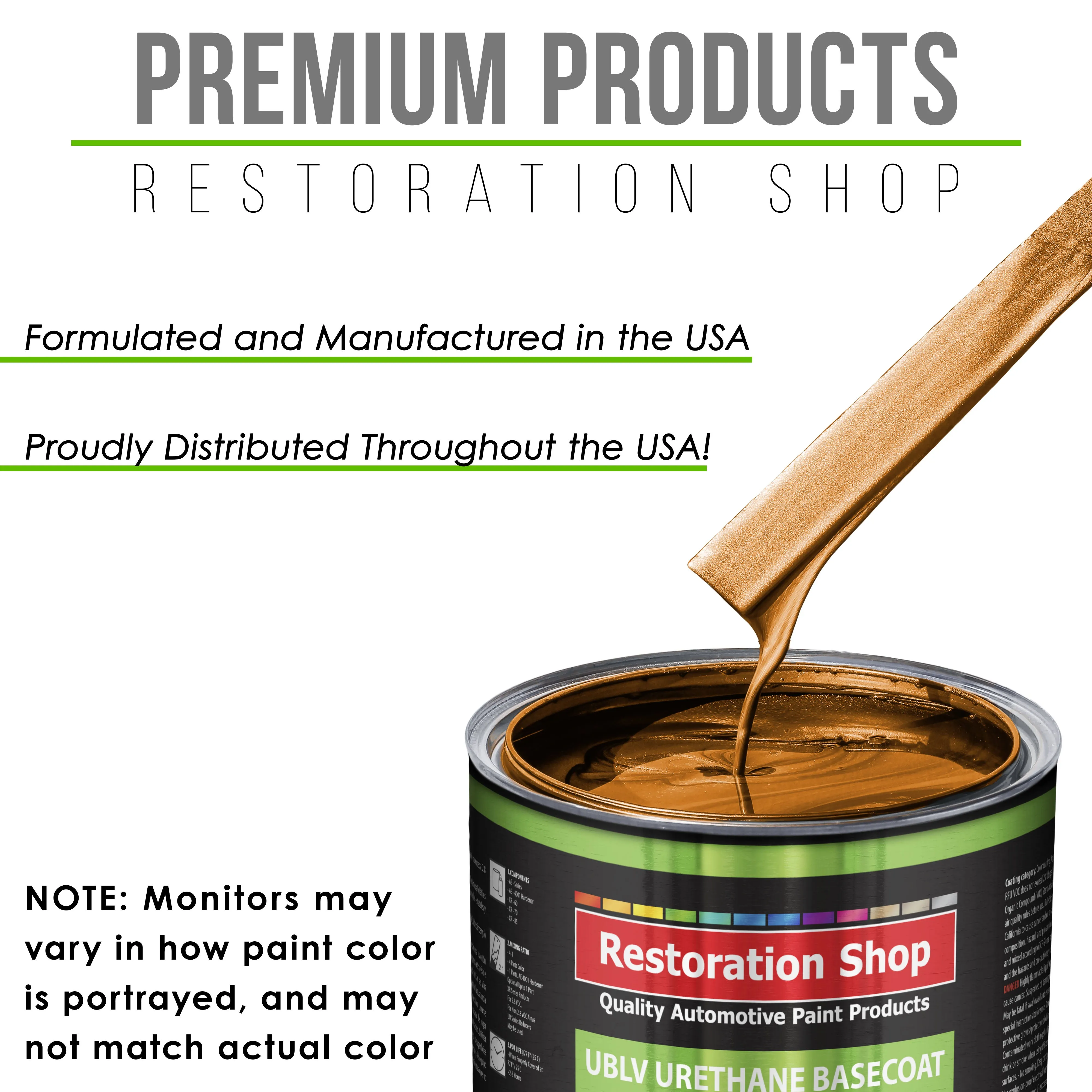Atomic Orange Pearl - LOW VOC Urethane Basecoat Auto Paint - Gallon Paint Color Only - Professional High Gloss Automotive, Car, Truck Refinish Coating