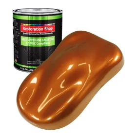 Atomic Orange Pearl - LOW VOC Urethane Basecoat Auto Paint - Gallon Paint Color Only - Professional High Gloss Automotive, Car, Truck Refinish Coating
