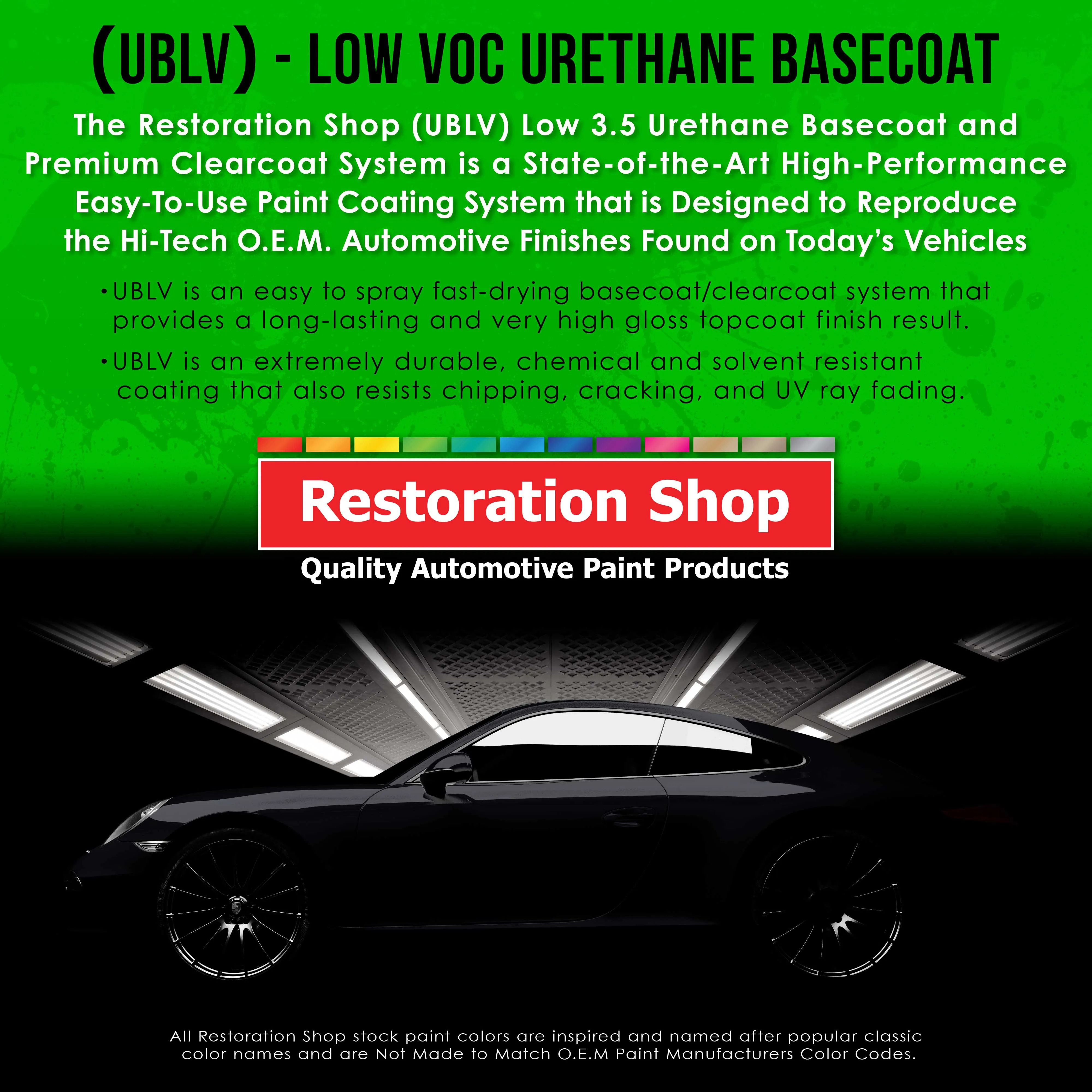 Atomic Orange Pearl - LOW VOC Urethane Basecoat Auto Paint - Gallon Paint Color Only - Professional High Gloss Automotive, Car, Truck Refinish Coating