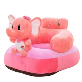 AVSHUB Soft and Rocking Chair Skin Friendly Elephant Shape Baby Supporting Seat Soft Plush Cushion and Chair for Kids/Baby - PinkElephant, for 3 Months to 3 Years