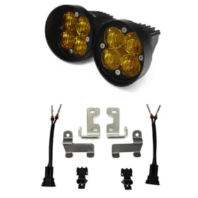 Baja Designs Squadron SAE Fog Light Kit - Amber (2015  Chevy/GMC) - Clearance Item