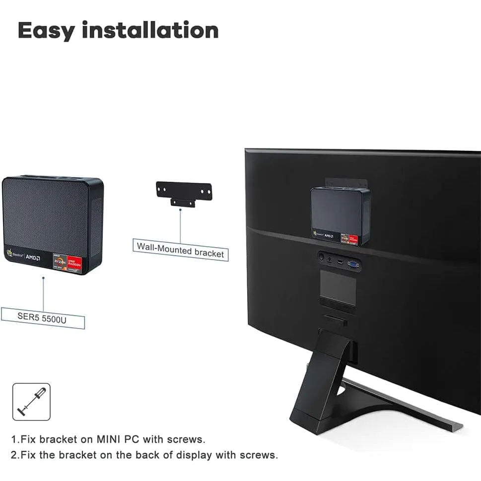 Beelink SER5 Versatile Mini PC, AMD Ryzen 5 5560U(up to 4.0GHz) 6C/12T  (Refurbished)