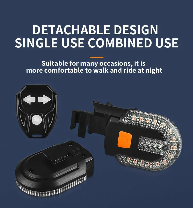 Bike Turn Signal Rear Light LED Bicycle Lamp USB Rechargeable Bike Wireless Lights Back MTB Tail Light Bike Accessories