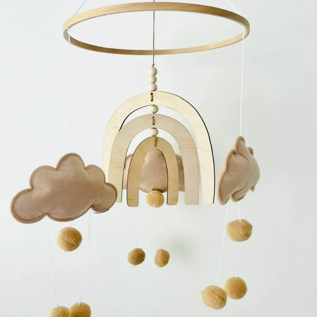 Boho Rainbow Nursery Mobile