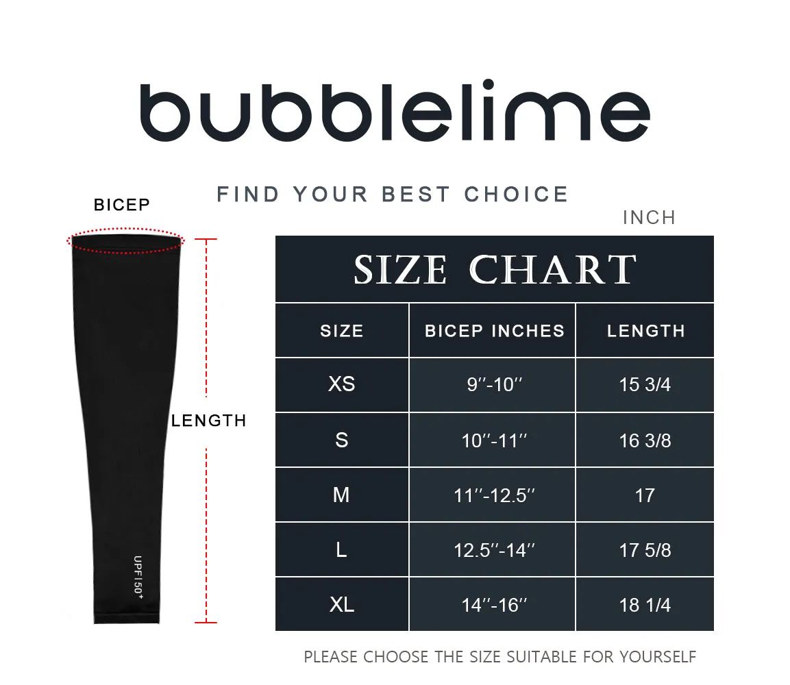 BUBBLELIME 82N/18S Sports Arm Sleeve_Golf
