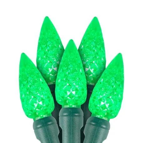 C6 LED Christmas Lights 35L Green