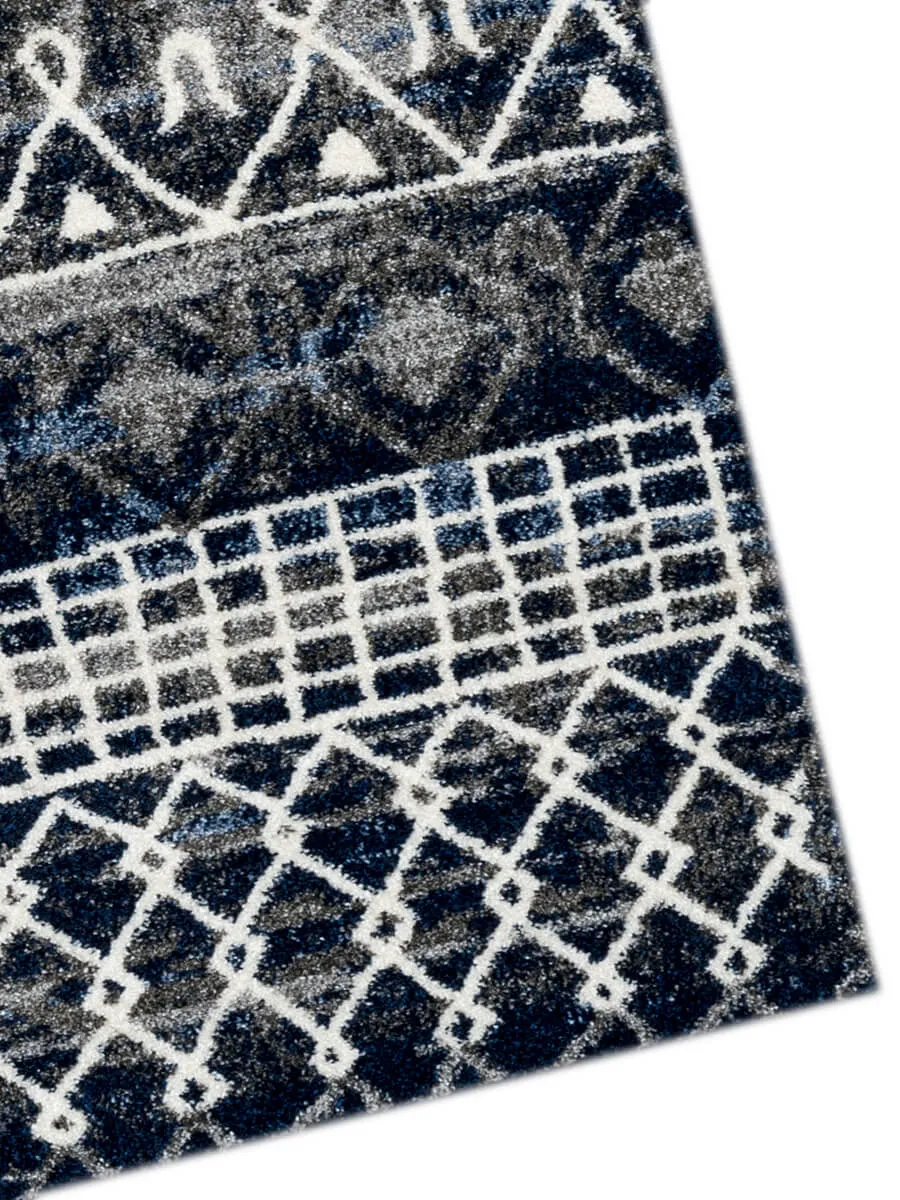 Caribe Modern Charcoal Power-Loomed Rug 7'10"x10'