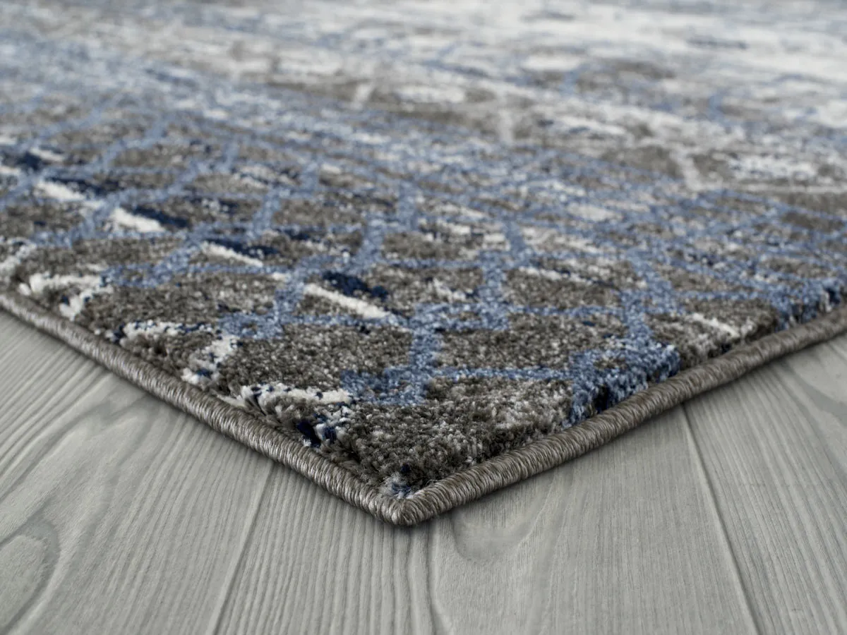 Caribe Modern Ivory Power-Loomed Rug 5'x7'9"