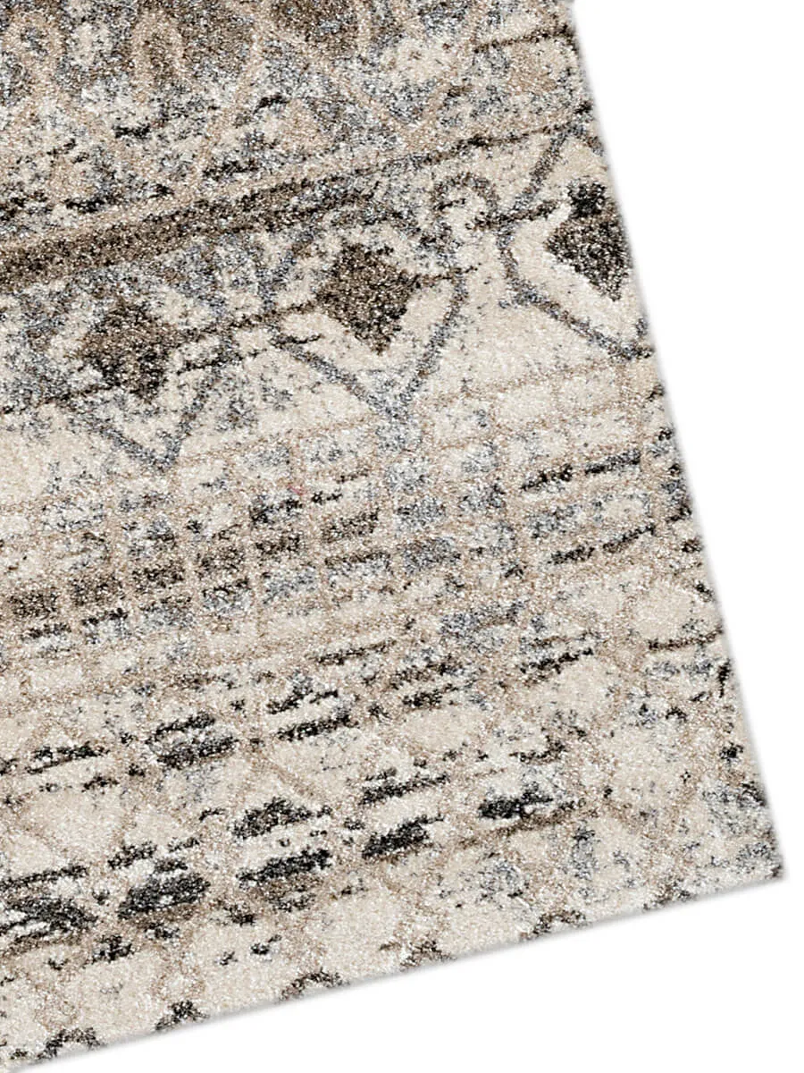 Caribe Modern Walnut Power-Loomed Rug 3'5"x5'6"