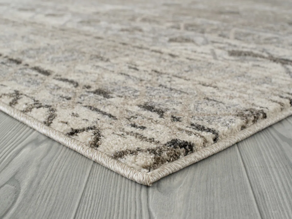 Caribe Modern Walnut Power-Loomed Rug 3'5"x5'6"