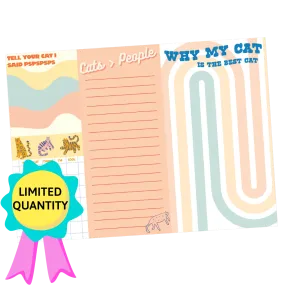 Cat Lovers Notepad Set