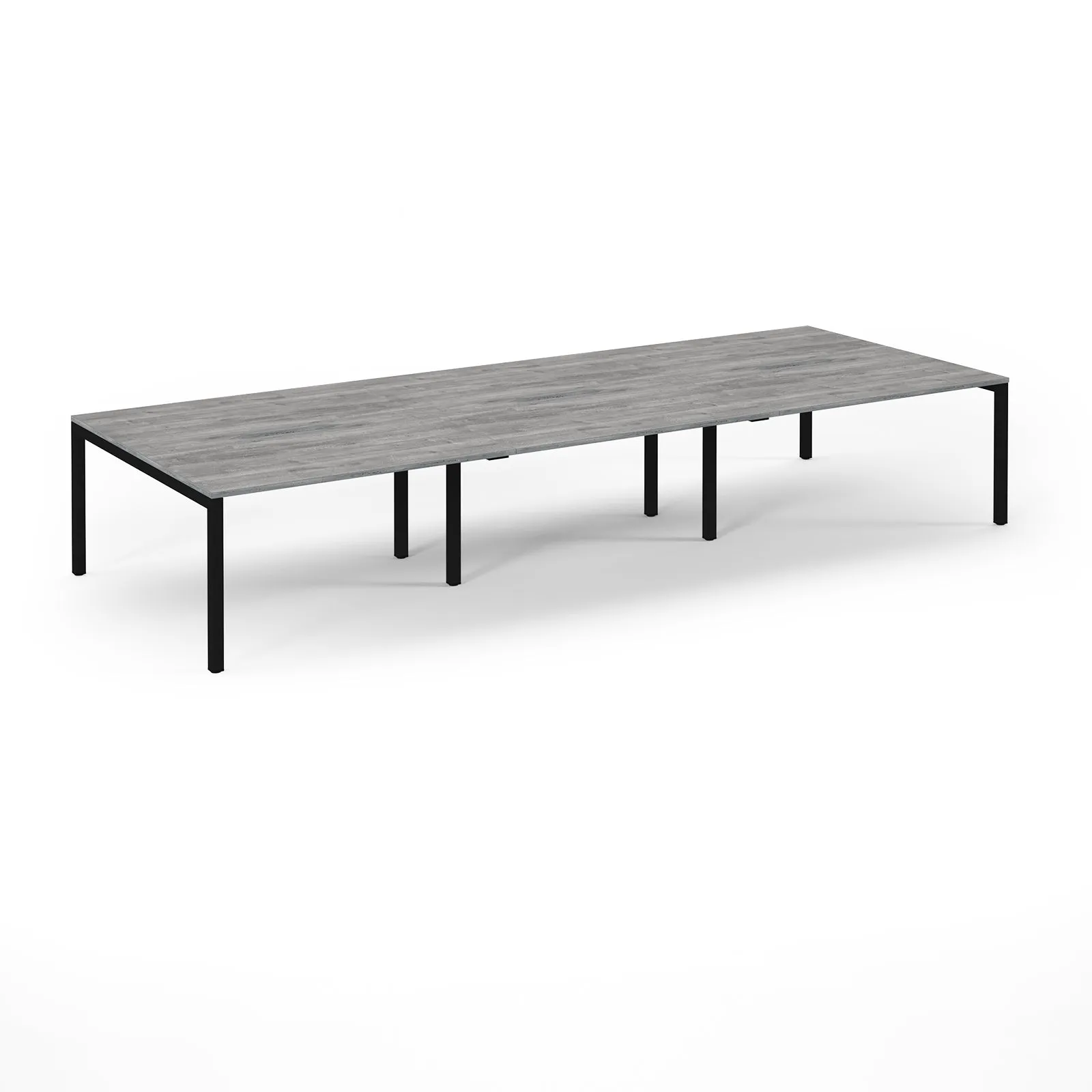 Connex Scalloped 6 person Back to Back Desk