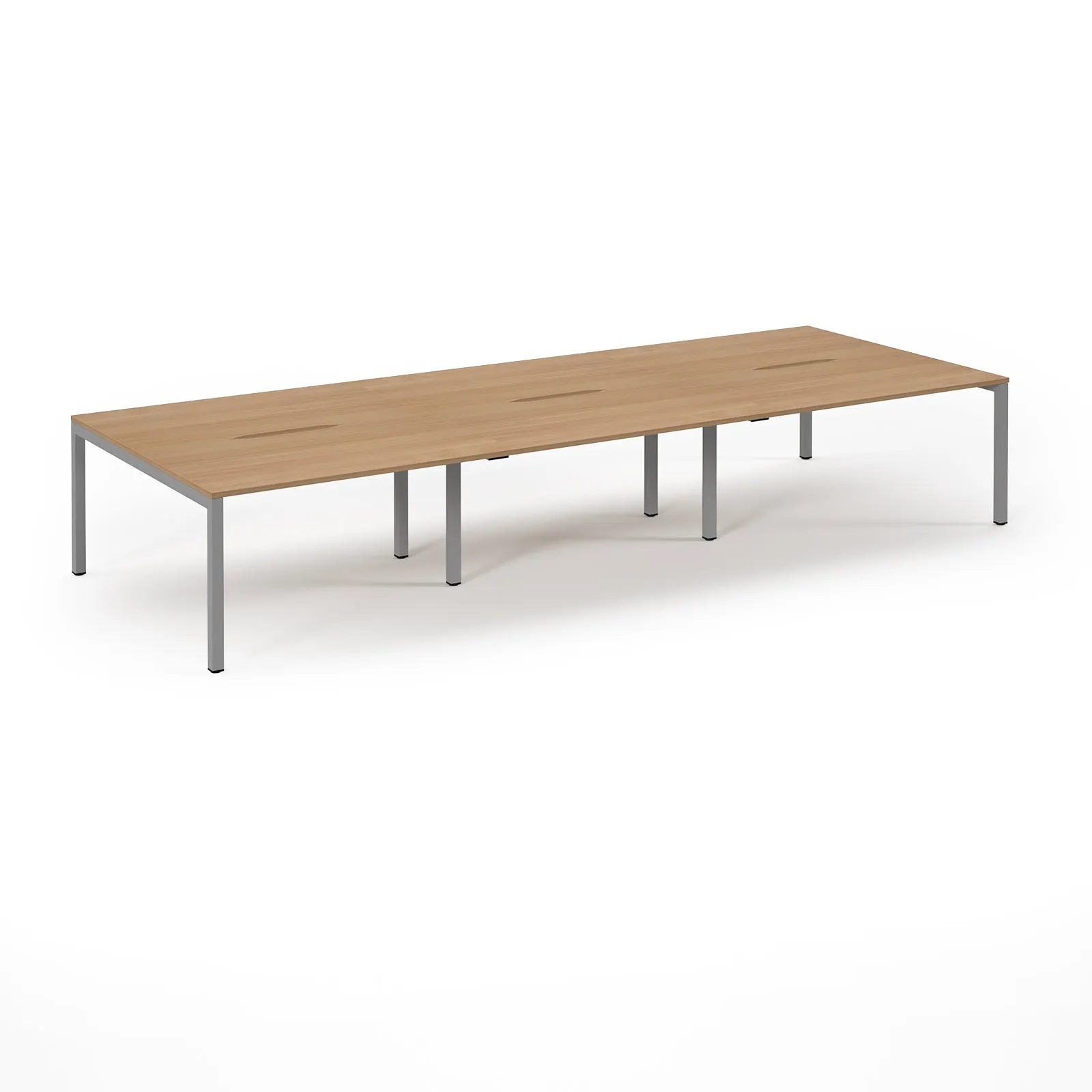 Connex Scalloped 6 person Back to Back Desk