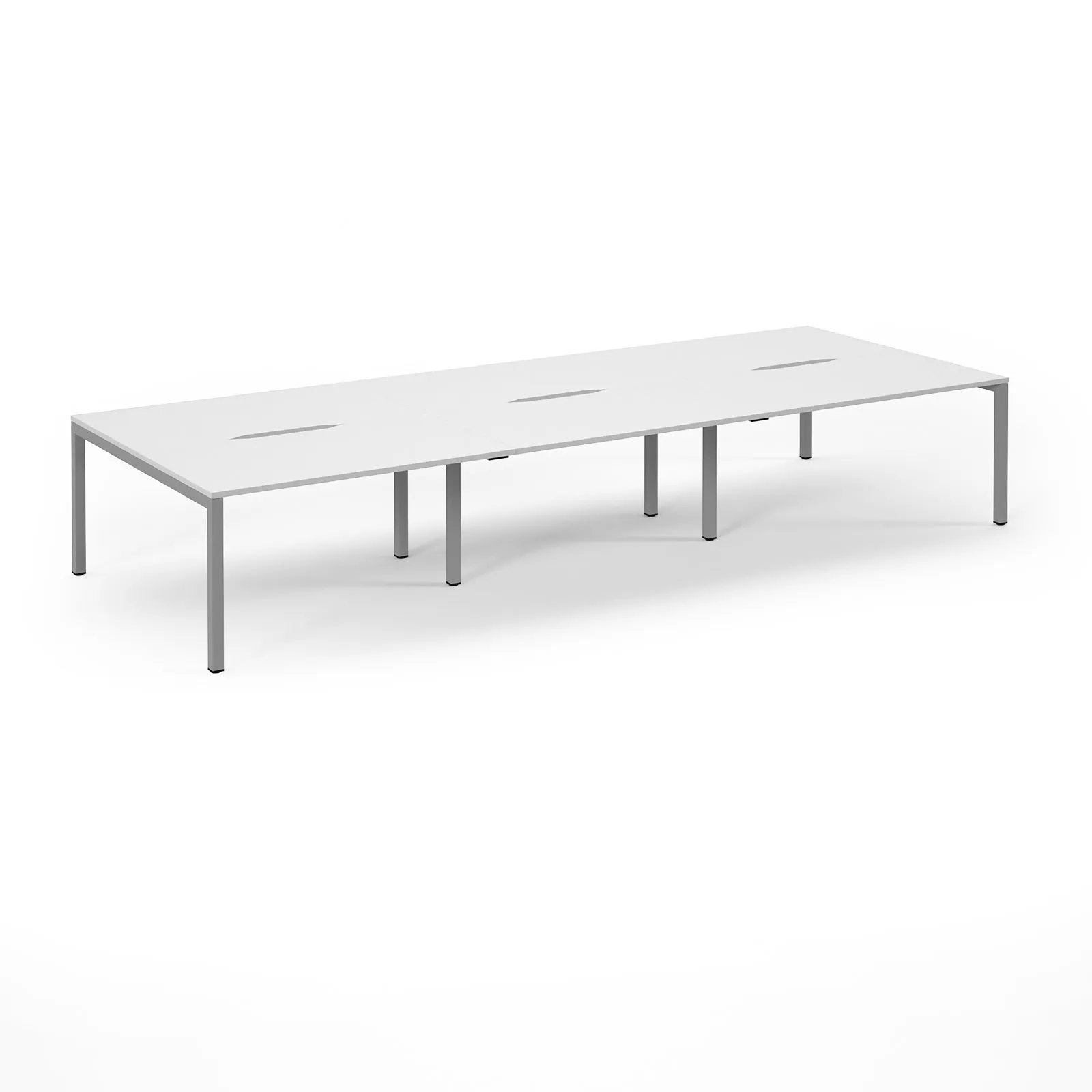 Connex Scalloped 6 person Back to Back Desk