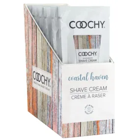 Coochy Shave Cream Coastal Haven Foil 15ml  Display 24 Piece