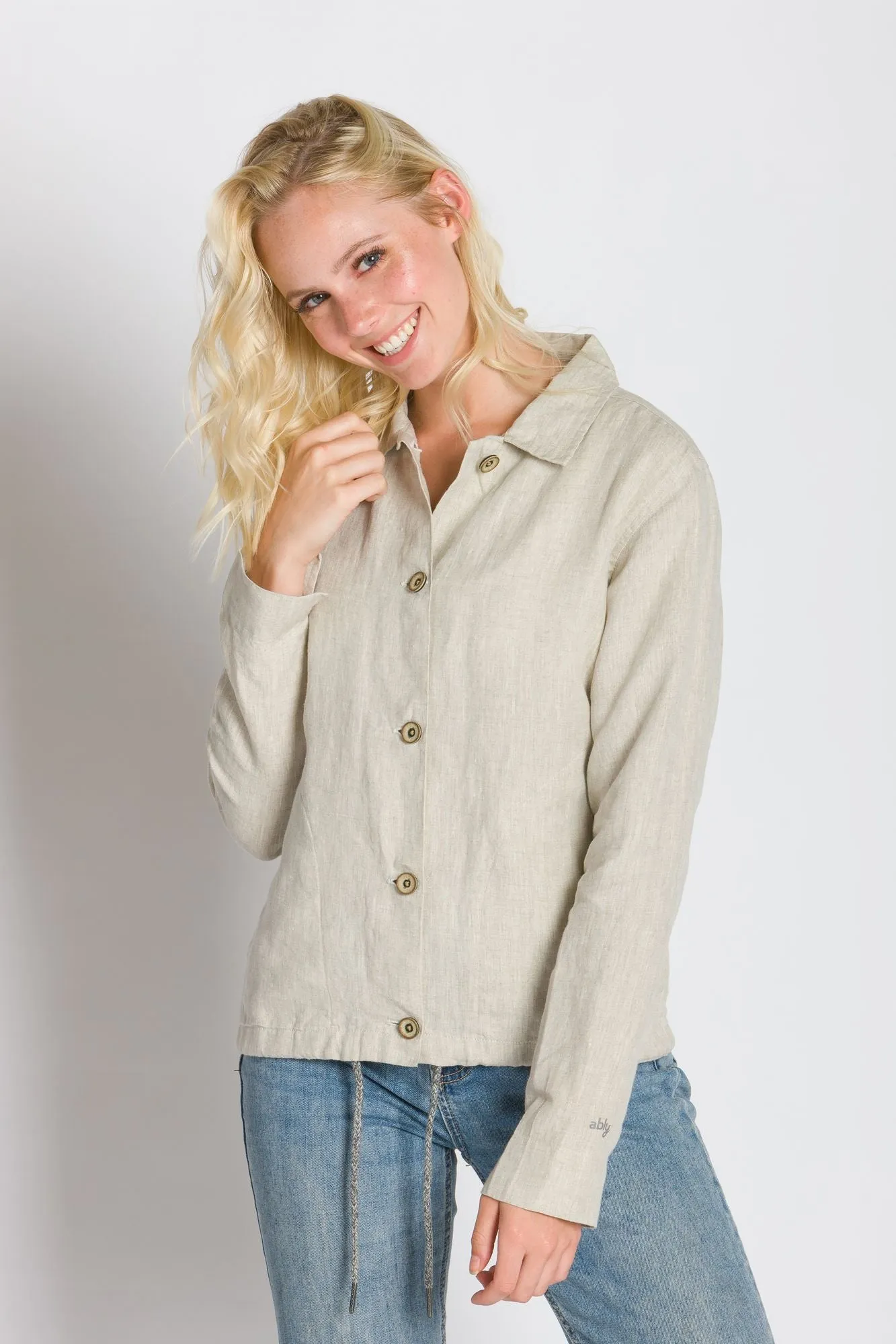 Cora | Women's Linen Woven Jacket